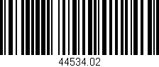 Código de barras (EAN, GTIN, SKU, ISBN): '44534.02'