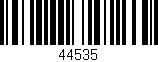 Código de barras (EAN, GTIN, SKU, ISBN): '44535'