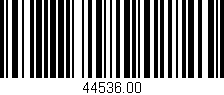 Código de barras (EAN, GTIN, SKU, ISBN): '44536.00'