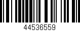 Código de barras (EAN, GTIN, SKU, ISBN): '44536559'