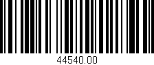 Código de barras (EAN, GTIN, SKU, ISBN): '44540.00'