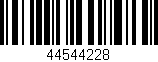 Código de barras (EAN, GTIN, SKU, ISBN): '44544228'