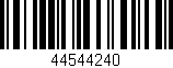 Código de barras (EAN, GTIN, SKU, ISBN): '44544240'