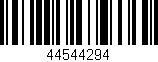 Código de barras (EAN, GTIN, SKU, ISBN): '44544294'