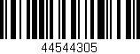 Código de barras (EAN, GTIN, SKU, ISBN): '44544305'