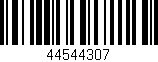 Código de barras (EAN, GTIN, SKU, ISBN): '44544307'