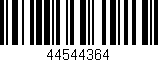 Código de barras (EAN, GTIN, SKU, ISBN): '44544364'