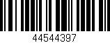 Código de barras (EAN, GTIN, SKU, ISBN): '44544397'