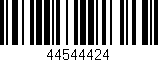 Código de barras (EAN, GTIN, SKU, ISBN): '44544424'