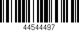 Código de barras (EAN, GTIN, SKU, ISBN): '44544497'