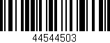 Código de barras (EAN, GTIN, SKU, ISBN): '44544503'