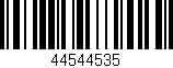 Código de barras (EAN, GTIN, SKU, ISBN): '44544535'