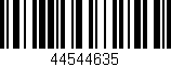 Código de barras (EAN, GTIN, SKU, ISBN): '44544635'