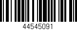 Código de barras (EAN, GTIN, SKU, ISBN): '44545091'