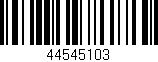 Código de barras (EAN, GTIN, SKU, ISBN): '44545103'