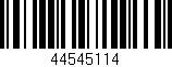 Código de barras (EAN, GTIN, SKU, ISBN): '44545114'