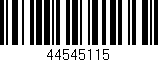 Código de barras (EAN, GTIN, SKU, ISBN): '44545115'