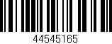 Código de barras (EAN, GTIN, SKU, ISBN): '44545165'