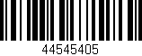 Código de barras (EAN, GTIN, SKU, ISBN): '44545405'