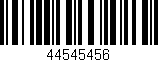 Código de barras (EAN, GTIN, SKU, ISBN): '44545456'