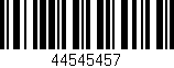 Código de barras (EAN, GTIN, SKU, ISBN): '44545457'