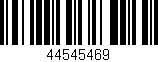 Código de barras (EAN, GTIN, SKU, ISBN): '44545469'