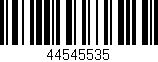 Código de barras (EAN, GTIN, SKU, ISBN): '44545535'