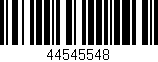 Código de barras (EAN, GTIN, SKU, ISBN): '44545548'