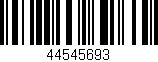 Código de barras (EAN, GTIN, SKU, ISBN): '44545693'