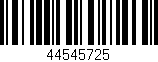 Código de barras (EAN, GTIN, SKU, ISBN): '44545725'
