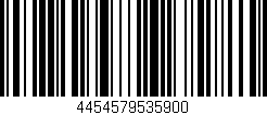 Código de barras (EAN, GTIN, SKU, ISBN): '4454579535900'