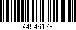 Código de barras (EAN, GTIN, SKU, ISBN): '44546178'