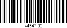 Código de barras (EAN, GTIN, SKU, ISBN): '44547.02'