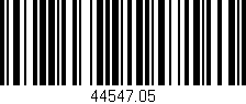 Código de barras (EAN, GTIN, SKU, ISBN): '44547.05'