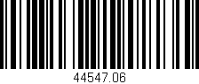 Código de barras (EAN, GTIN, SKU, ISBN): '44547.06'