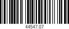 Código de barras (EAN, GTIN, SKU, ISBN): '44547.07'