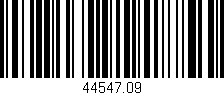 Código de barras (EAN, GTIN, SKU, ISBN): '44547.09'