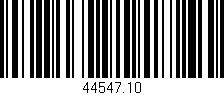 Código de barras (EAN, GTIN, SKU, ISBN): '44547.10'