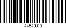 Código de barras (EAN, GTIN, SKU, ISBN): '44548.09'