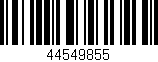 Código de barras (EAN, GTIN, SKU, ISBN): '44549855'
