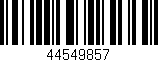 Código de barras (EAN, GTIN, SKU, ISBN): '44549857'