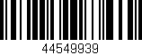 Código de barras (EAN, GTIN, SKU, ISBN): '44549939'