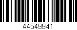 Código de barras (EAN, GTIN, SKU, ISBN): '44549941'