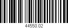 Código de barras (EAN, GTIN, SKU, ISBN): '44550.02'