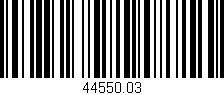 Código de barras (EAN, GTIN, SKU, ISBN): '44550.03'