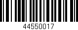 Código de barras (EAN, GTIN, SKU, ISBN): '44550017'