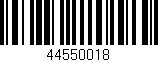 Código de barras (EAN, GTIN, SKU, ISBN): '44550018'