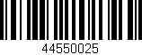 Código de barras (EAN, GTIN, SKU, ISBN): '44550025'