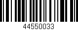 Código de barras (EAN, GTIN, SKU, ISBN): '44550033'