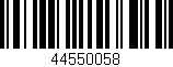 Código de barras (EAN, GTIN, SKU, ISBN): '44550058'